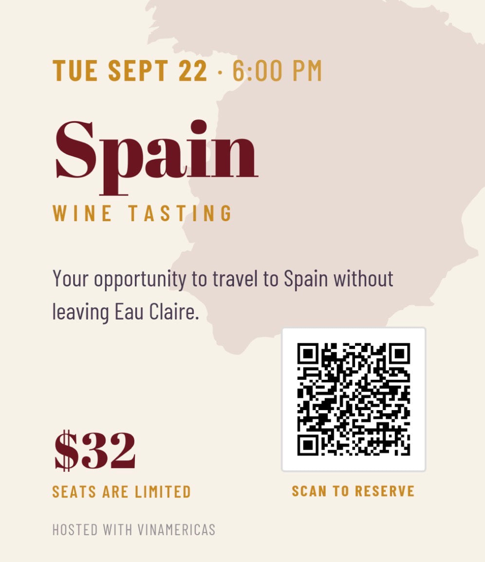 Spanish Wine Tasting - Tuesday Sept. 22 @ 6:00pm