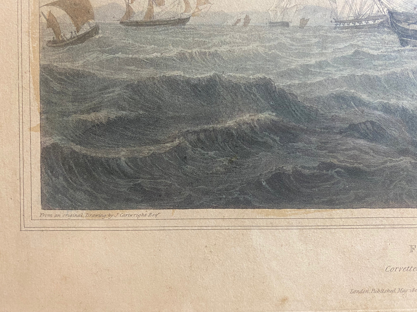 Fresh Breeze - Circa 1822 Engraving by Robert Havel