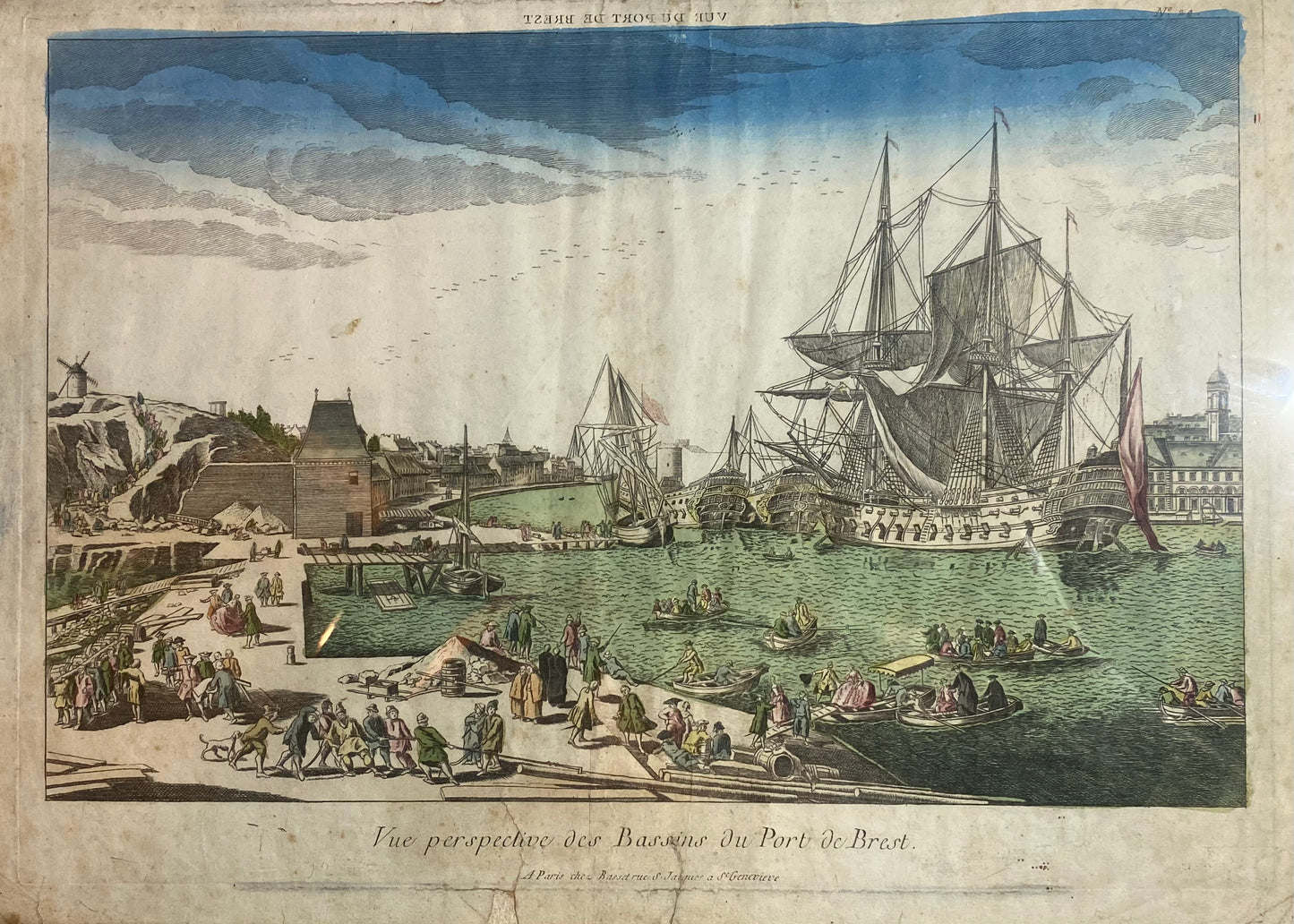 Circa 1774 German Copper Plate Engraving By Balthasar Friedrich Leizelt