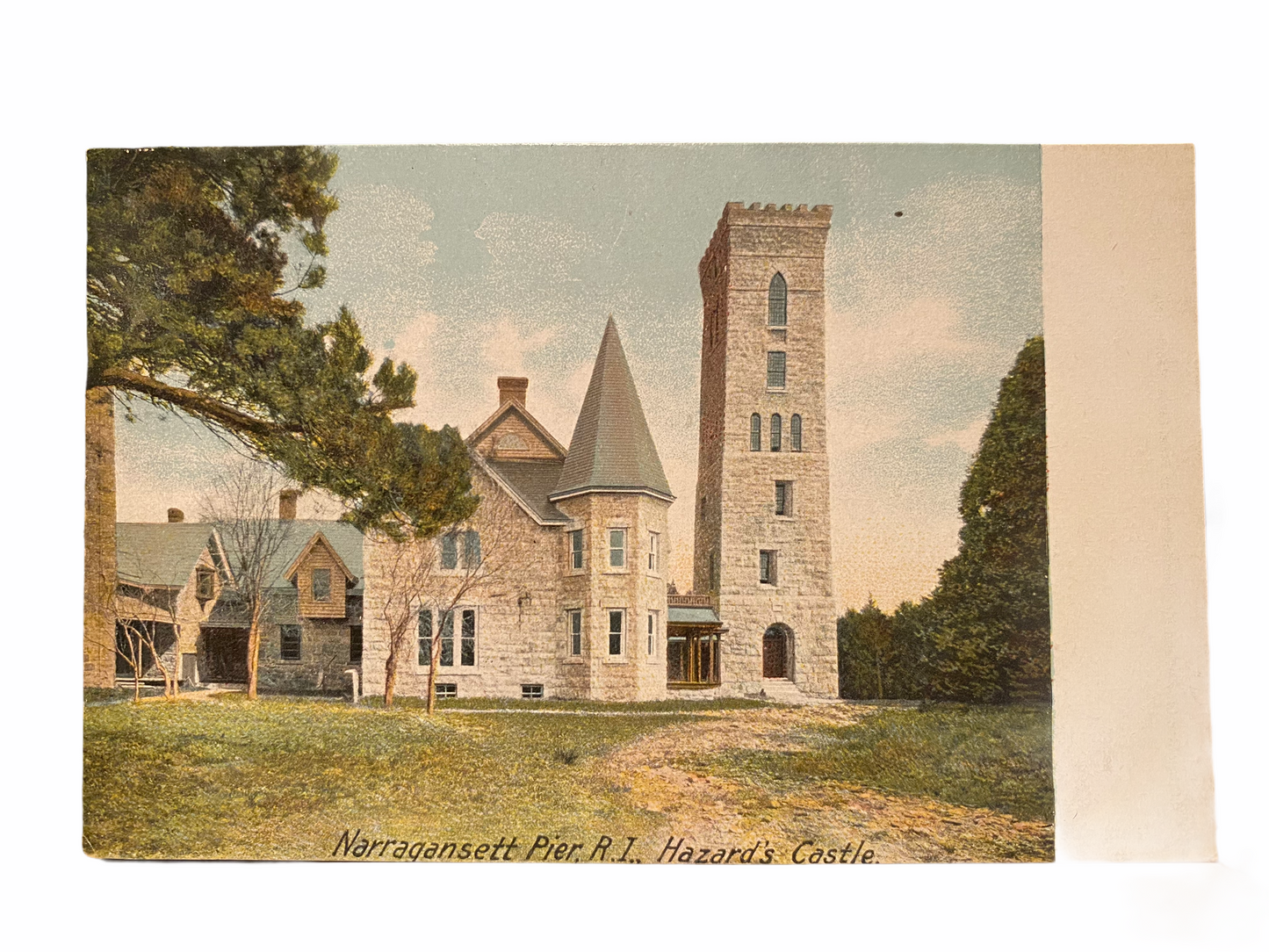 Narragansett Pier, R.I. Hazard’s Castle. Unused Postcard Circa 1901-1907
