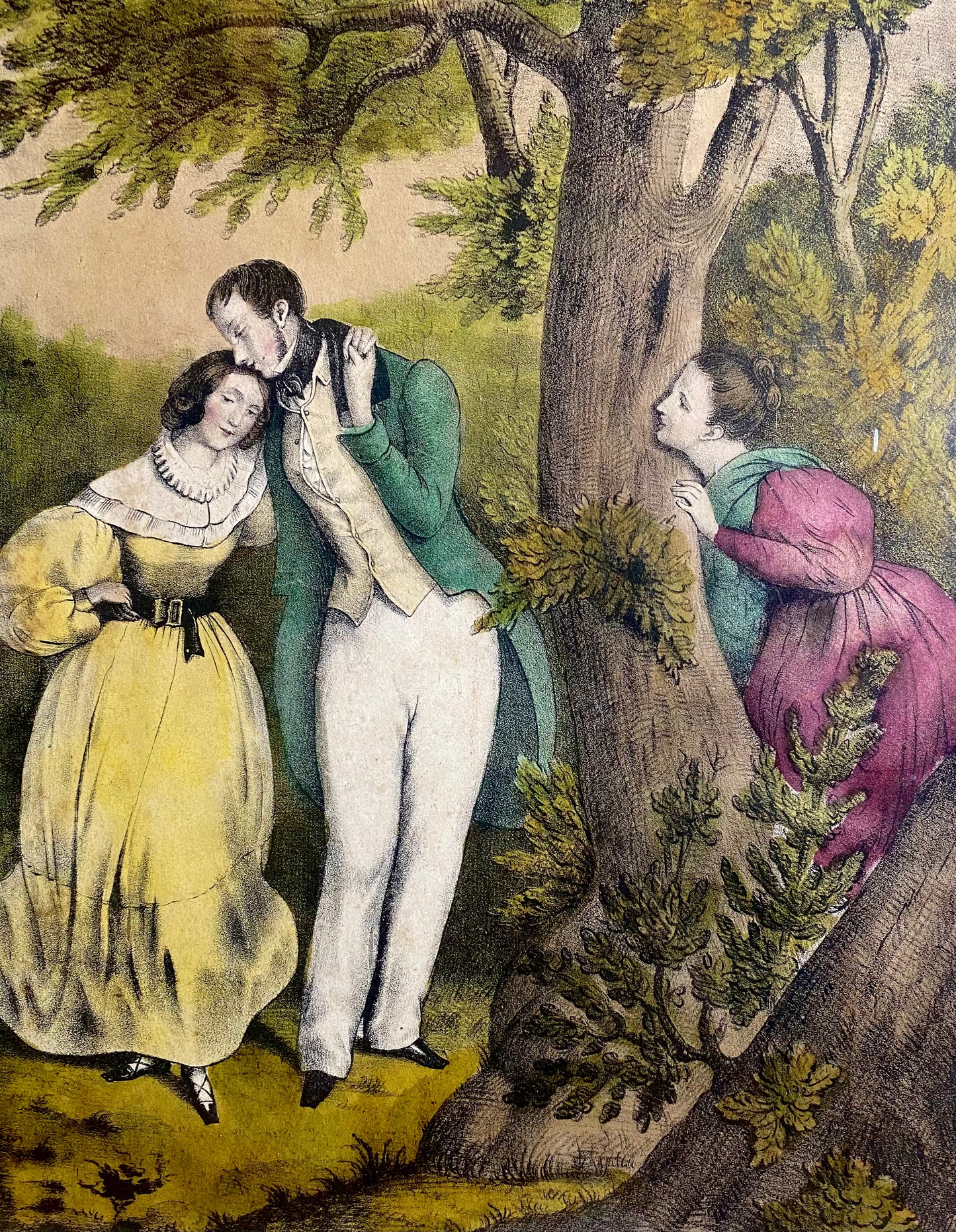 Very Early Circa 1750-1790’s Engraving “Envy” - Extremely Rare / Unidentified Artist
