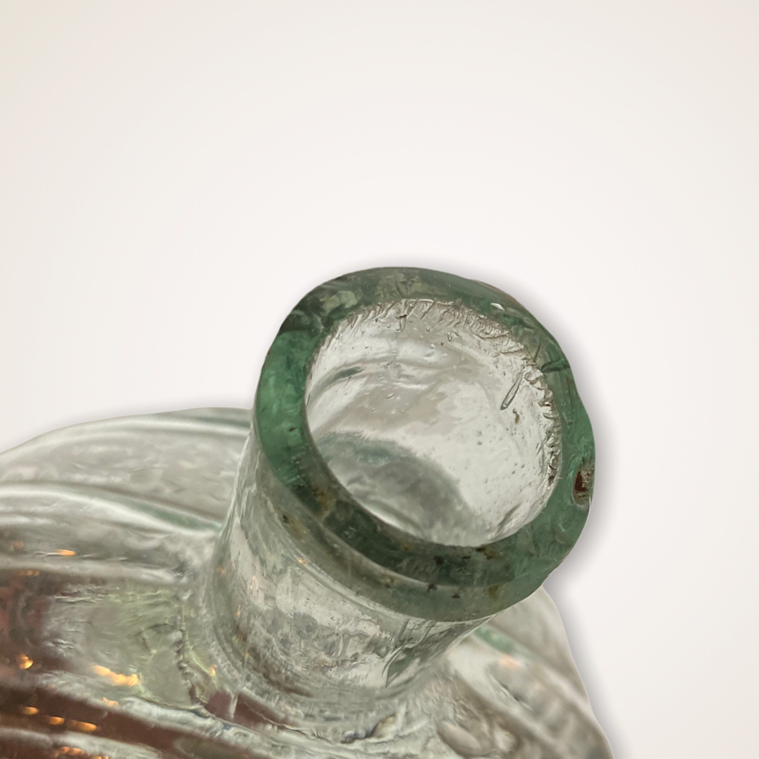 Cannon And "Genl Taylor Never Surrenders" - "A / Little / More / Grape / Capt Bragg" Historical Flask