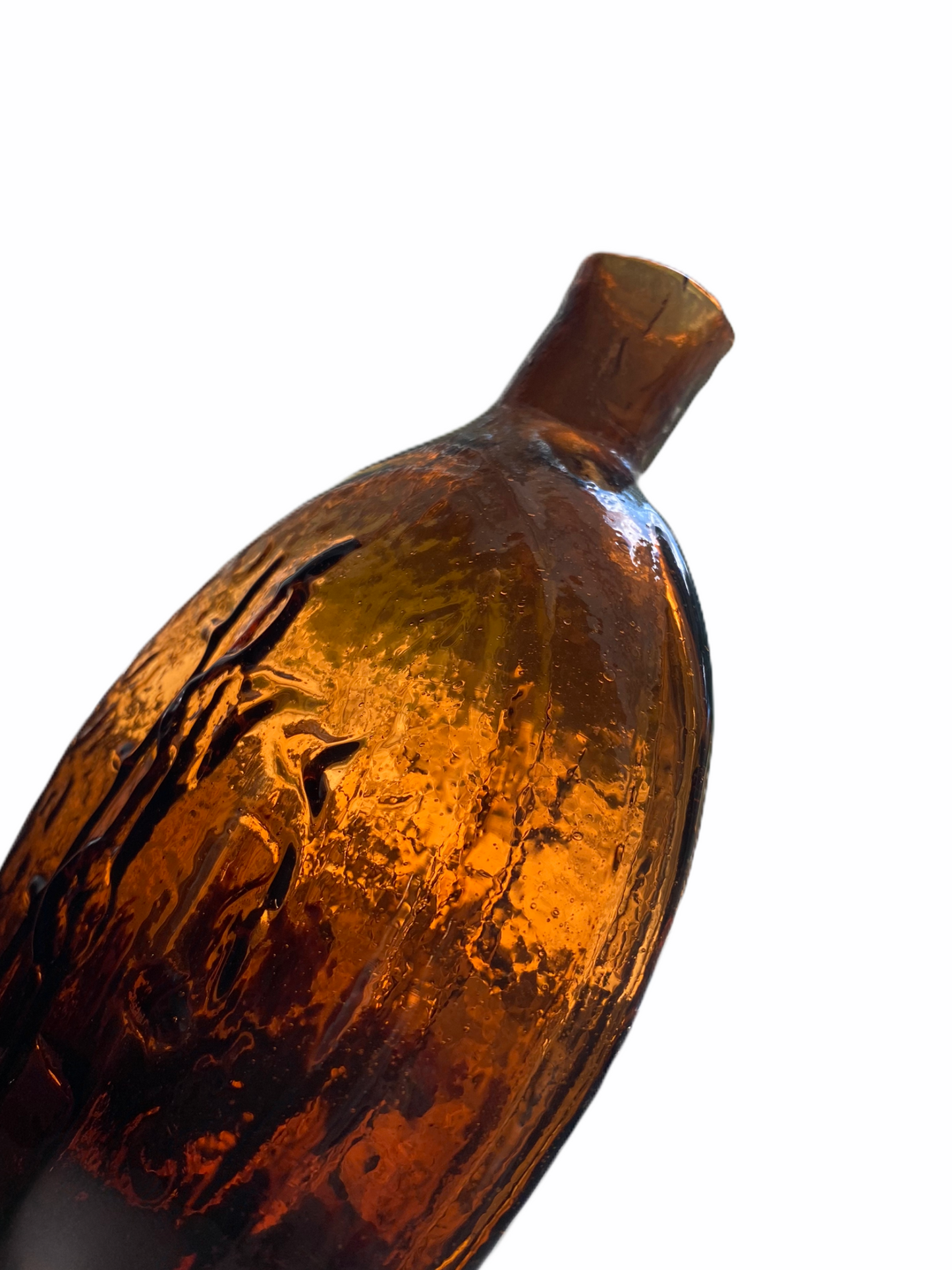 "Success To The Railroad" And Locomotive Historical Flask
