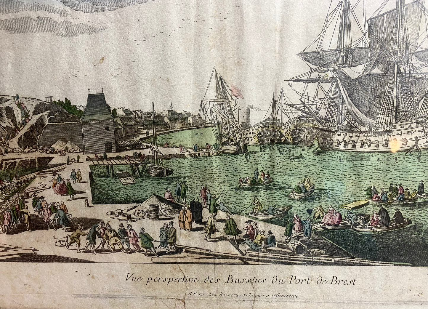 Circa 1774 German Copper Plate Engraving By Balthasar Friedrich Leizelt