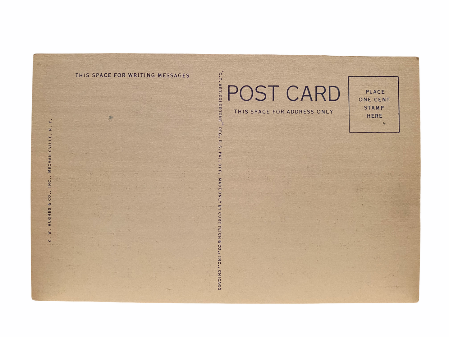 First Glimpse of Lake George and Sabbath Day Point from Tongue Mountain Trail. Unused Linen Postcard Circa 1930-1944