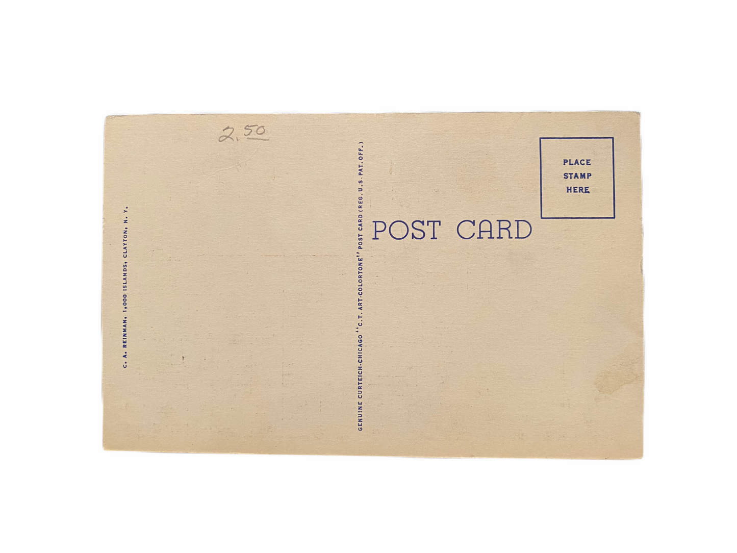 Calumet Island, Clayton, N.Y. — 1000 Islands. Linen Era Postcard (1930-1945) Unused
