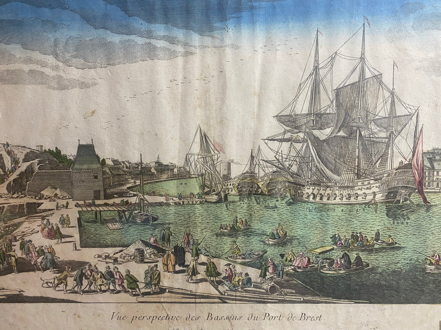 Circa 1774 German Copper Plate Engraving By Balthasar Friedrich Leizelt