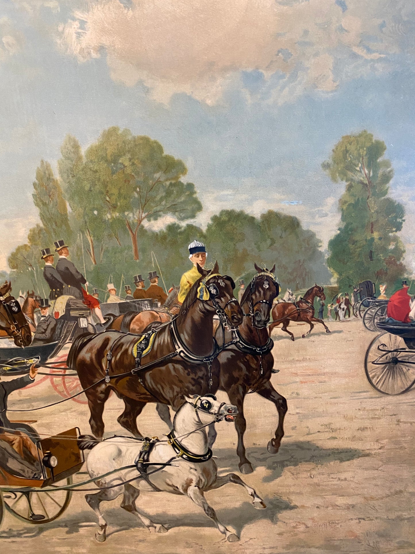 Return From Shopping - 1890’s Chromolithograph