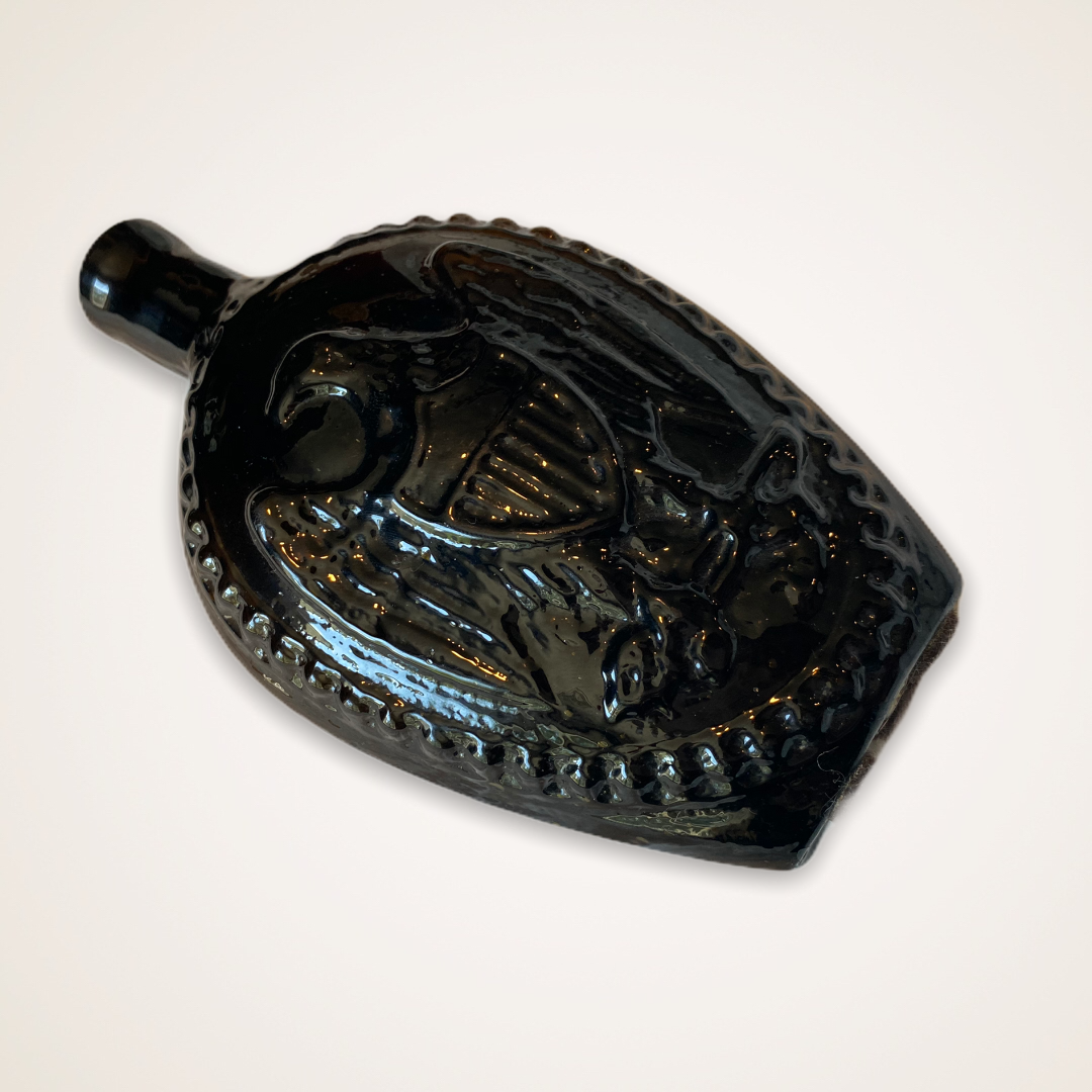 Eagle - "Liberty" And Oak Tree Historical Flask
