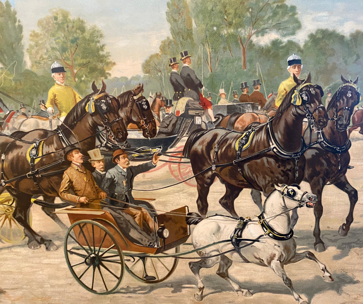 Return From Shopping - 1890’s Chromolithograph