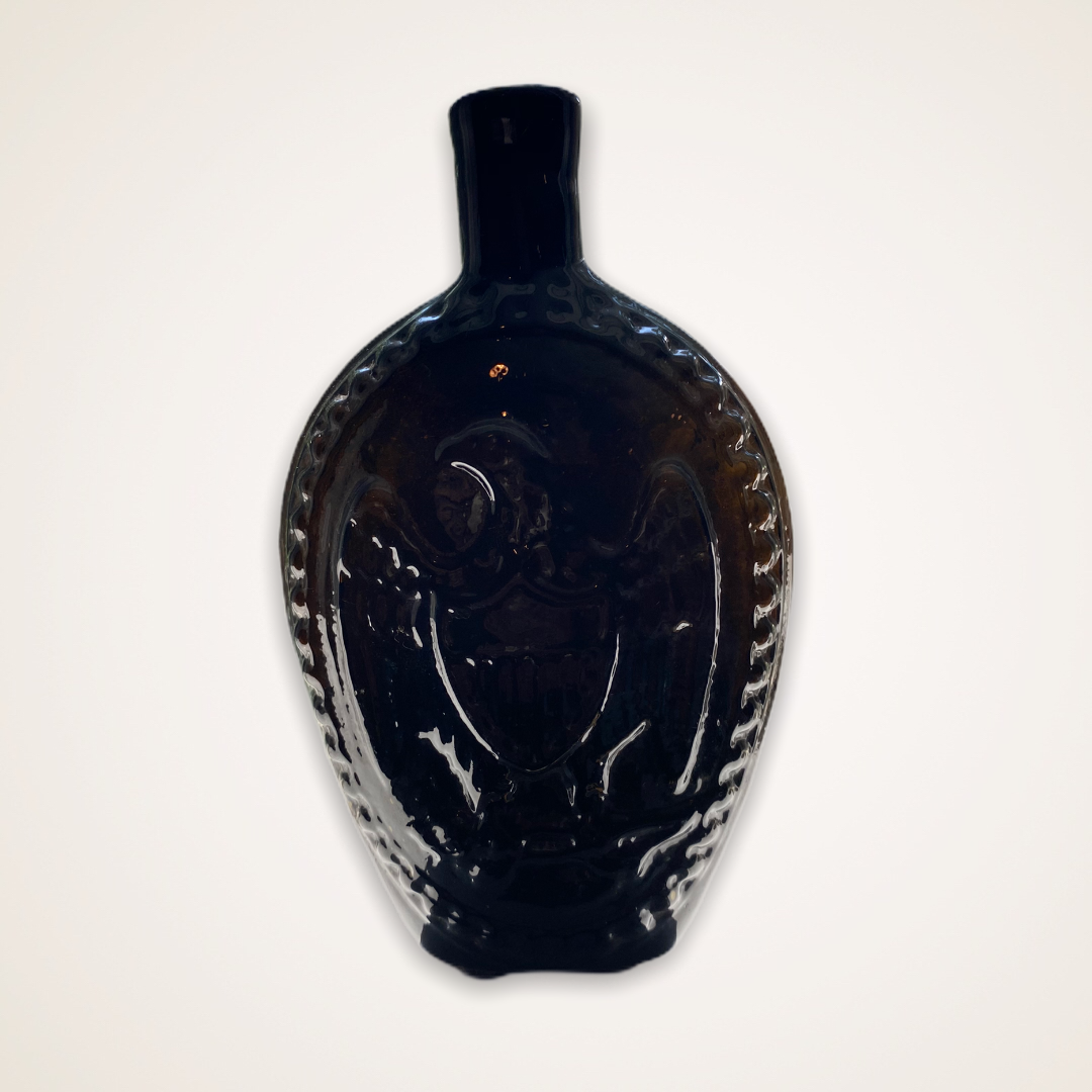 Eagle - "Liberty" And Oak Tree Historical Flask