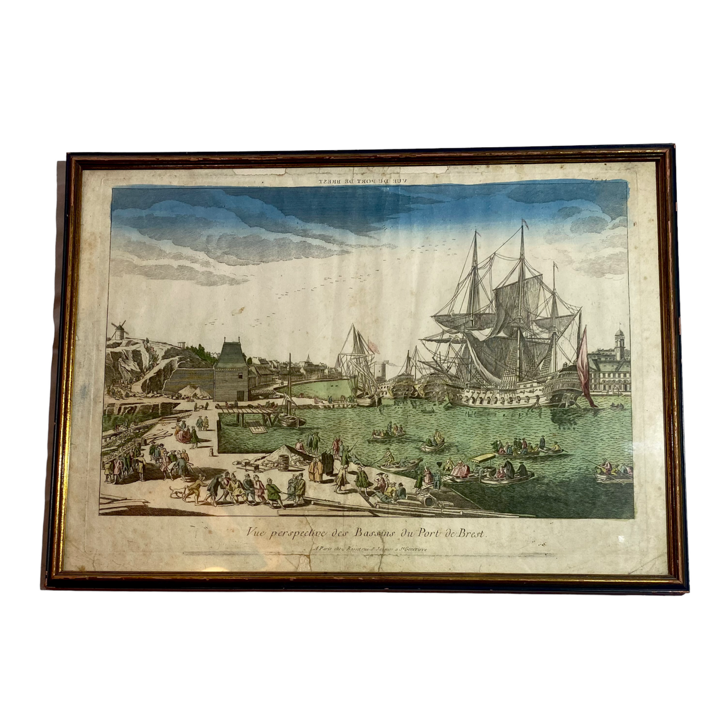 Circa 1774 German Copper Plate Engraving By Balthasar Friedrich Leizelt