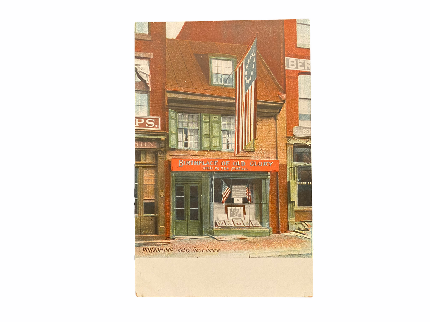Philadelphia, Betty Ross House 1901-1907 Undivided Back Era Unused
