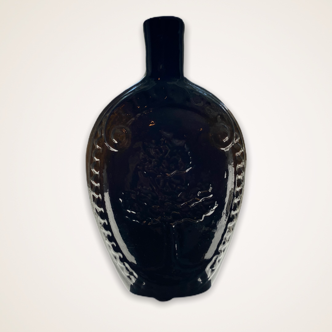 Eagle - "Liberty" And Oak Tree Historical Flask