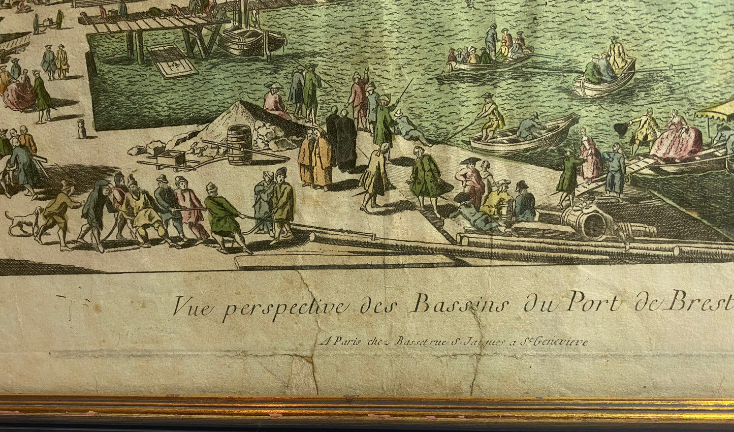 Circa 1774 German Copper Plate Engraving By Balthasar Friedrich Leizelt