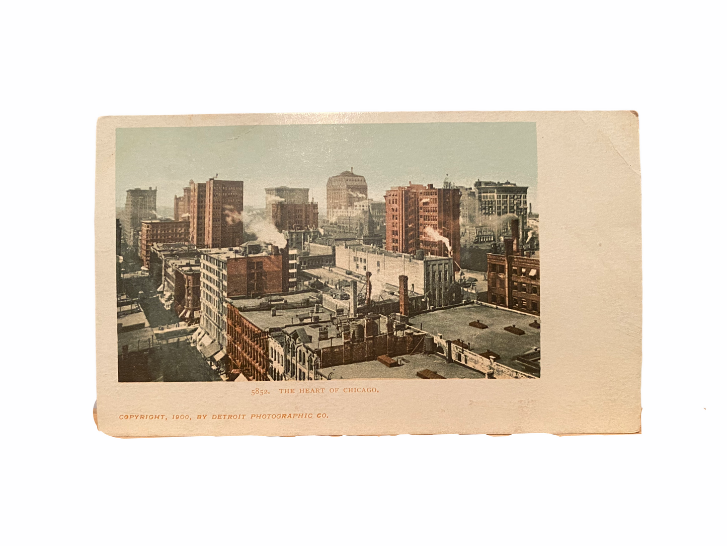 The Heart of Chicago, Copyright 1900 by Detroit Photographic Co. Unused Postcard
