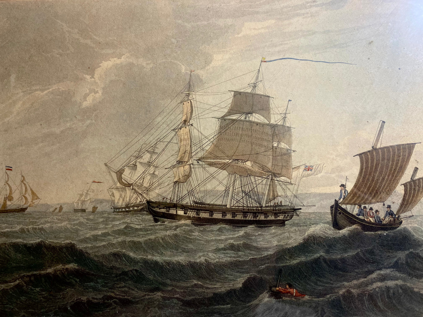 Fresh Breeze - Circa 1822 Engraving by Robert Havel