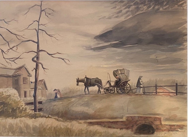 Genre Scene - WPA Artist Jack Greitzer