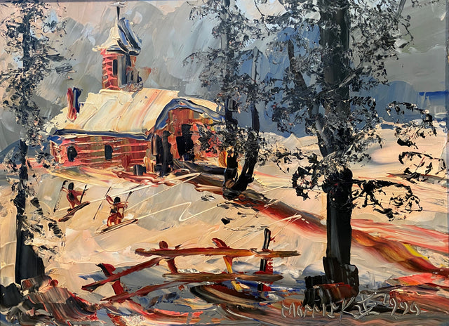 Skiers in the Woods 1990 - Morris Katz