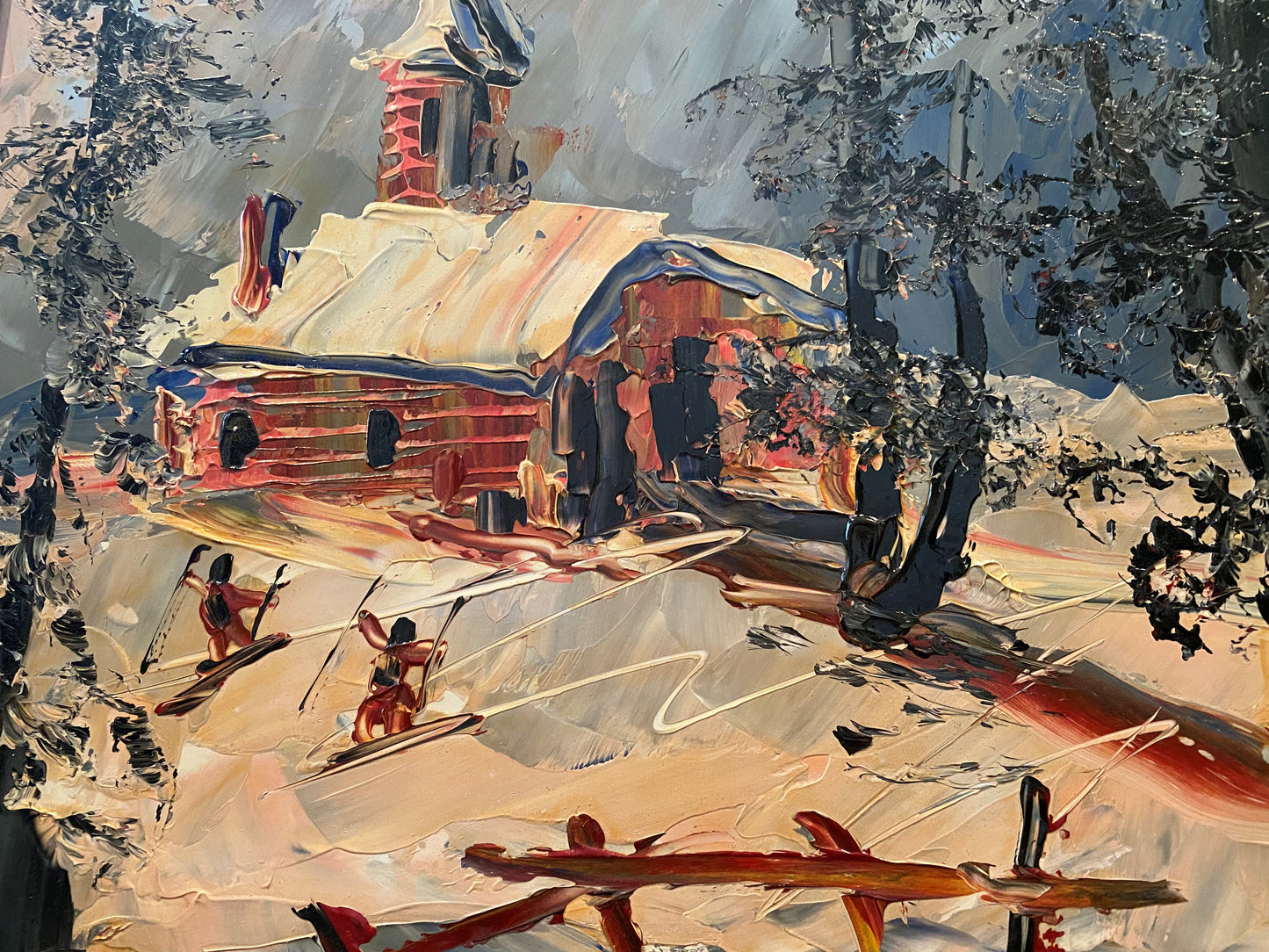 Skiers in the Woods 1990 - Morris Katz