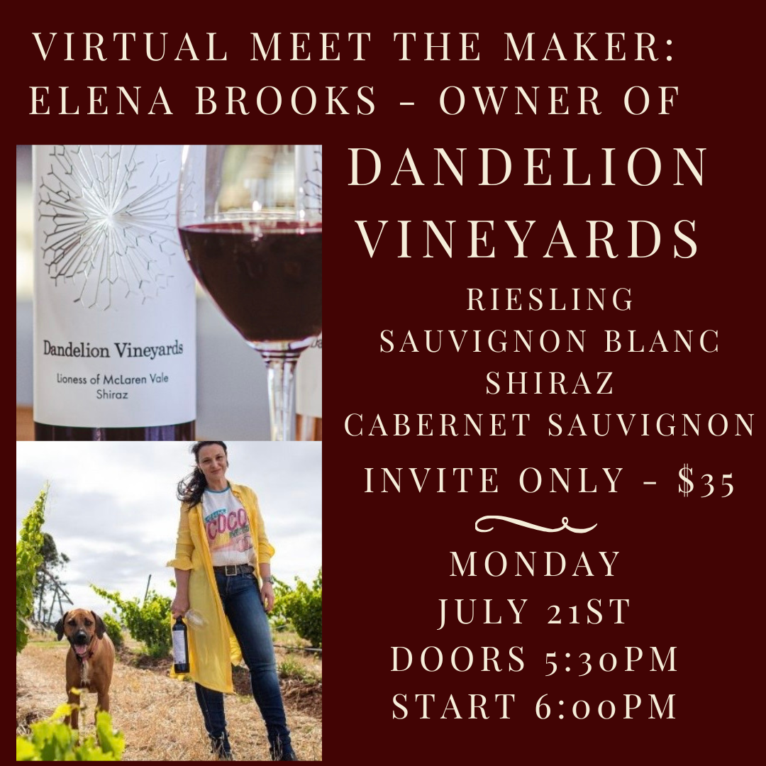 Dandelion Vineyards - Private Tasting (Invitation Only)