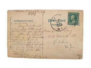 Copper Head Rock, Austin Glen, Catskills Mountains, N.Y. Postcard Sent July 9 1909 to Hoboken NJ