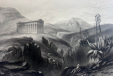 Load image into Gallery viewer, Grecian Temple at Segesta - J. Sands &amp; W. L. Leitch