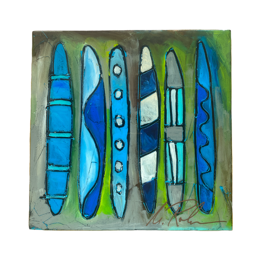 Blue Ovals - M.Robinson