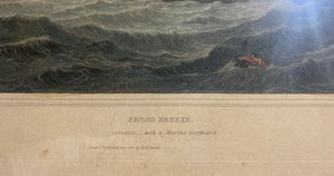 Fresh Breeze - Circa 1822 Engraving by Robert Havel