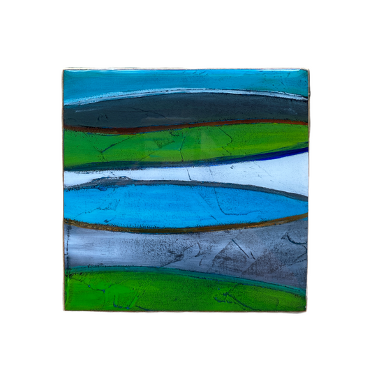 Green/Blue/Grey/White Stripes - M.Robinson