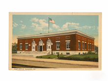 Load image into Gallery viewer, Post Office, Sunbury Pennsylvania. Unused Postcard Circa 1915-1930