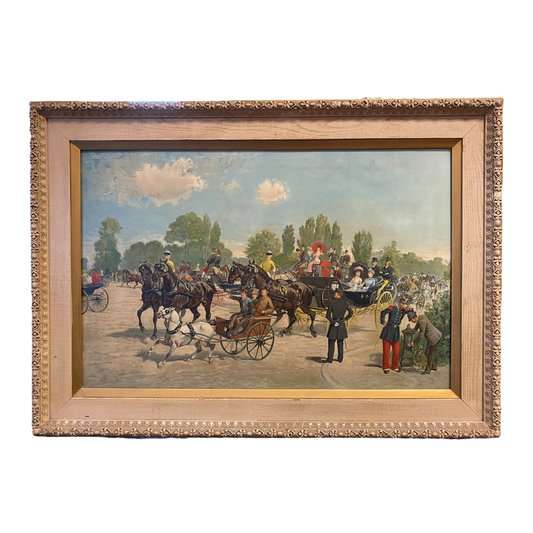 Return From Shopping - 1890’s Chromolithograph