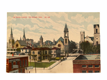 Load image into Gallery viewer, The Seven Towers, Des Moines Iowa. Unused Postcard Circa 1907-1915
